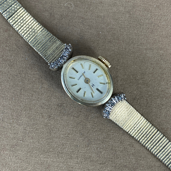 Vintage 1950's Hamilton Diamond Watch 10K GF - Picture 6 of 6
